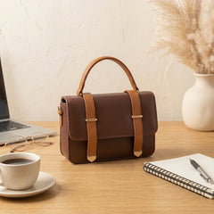 Double Strap Buckle Crossbody Bag