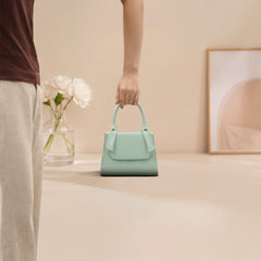 Elegant Folded Handle Flap Bag