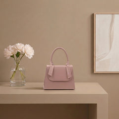 Elegant Folded Handle Flap Bag