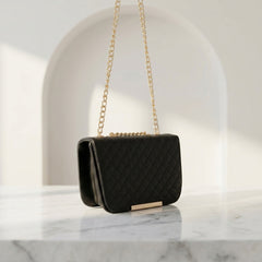 Quilted Chain Flap Bag