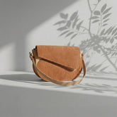 Suede Saddle Crossbody Bag