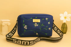 Floral Stitch Crossbody Bag