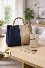 Premium Designer Tote Set (3-in-1)