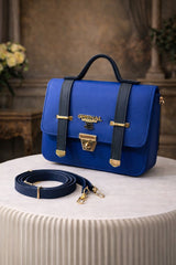 Luxury Flap Lock Top Handle Handbag