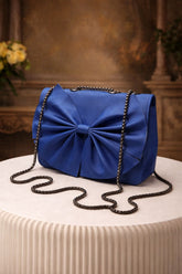 Bow Style Chain Crossbody Clutch