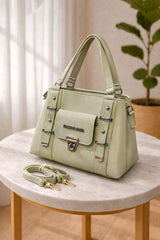 Luxury Structured Top Handle Handbag