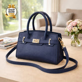 Luxury Lock Detail Mini Tote Handbag