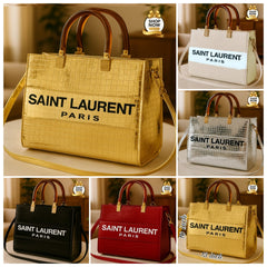 Luxury Croc Texture Tote Handbag