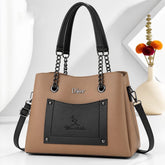 Dior Style Chain Handle Tote Bag
