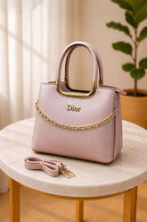 Premium Chain Detail Tote Bag