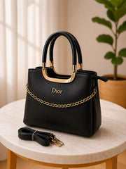 Premium Chain Detail Tote Bag