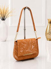 Marble Glossy Shoulder Bag for Women
