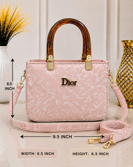 Textured Crossbody Tote Bag