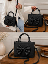 Luxury Bow Croc Tote Bag