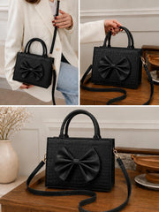 Luxury Bow Croc Tote Bag
