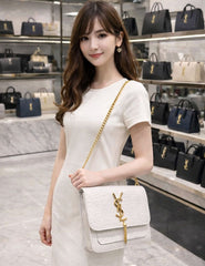 Style Crocodile Texture Chain Bag