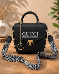 Style Quilted Top Handle Crossbody Bag
