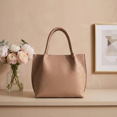 Classic Pebbled Leather Tote Bag