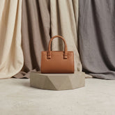 Elegant Woven Mini Top Handle Handbag