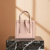 Structured Top-Handle Tote Bag