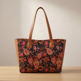 Elegant Paisley Print Shoulder Tote Bag