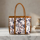 Elegant Floral Print Shoulder Tote Bag