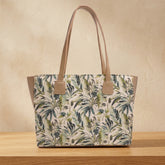 Tropical Botanical Print Tote Handbag