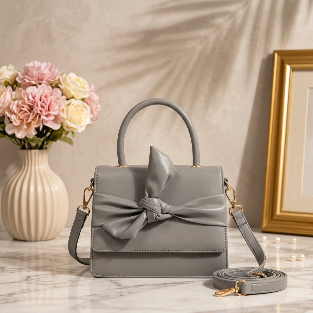 Bow Tie Top Handle Bag