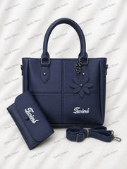 Chic Flower Accent Tote Set