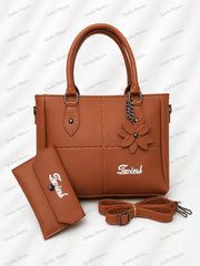 Chic Flower Accent Tote Set