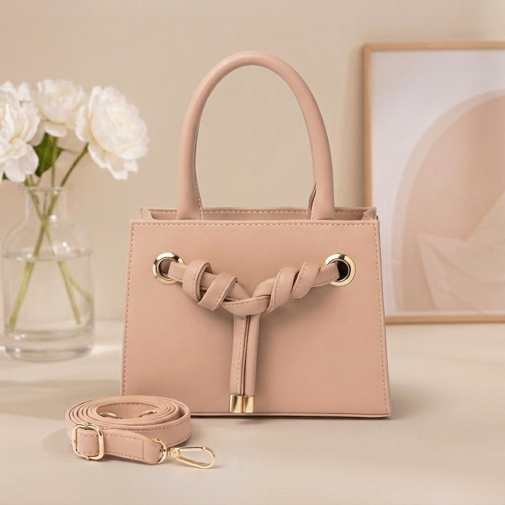 Knot Handle Boxy Bag