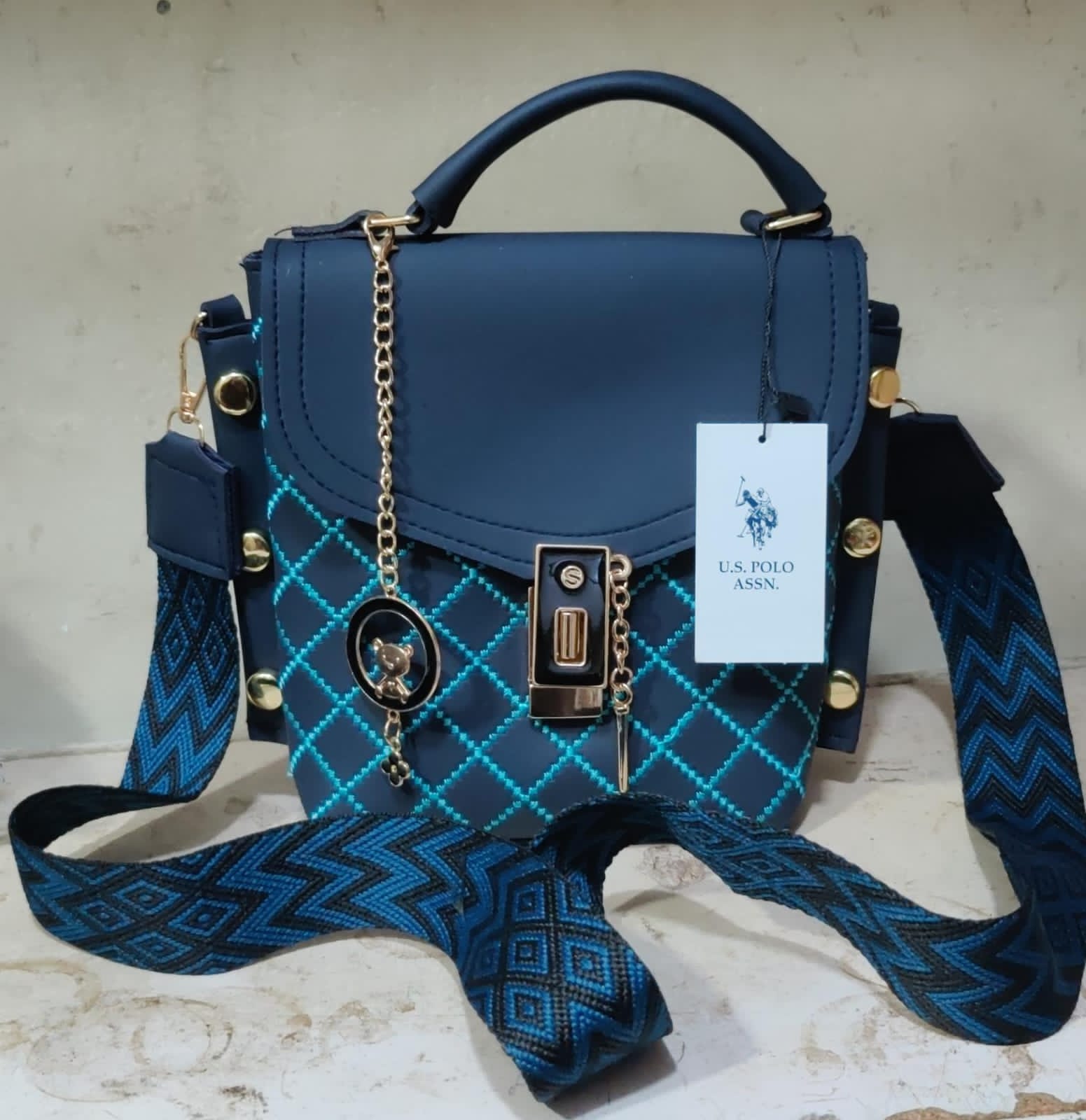 Quilt Charm Mini Crossbody Bag