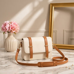 Double Strap Buckle Crossbody Bag