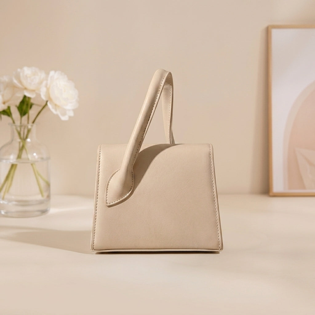 Asymmetric Cutout Flap Bag