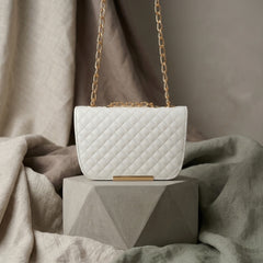 Quilted Chain Flap Bag