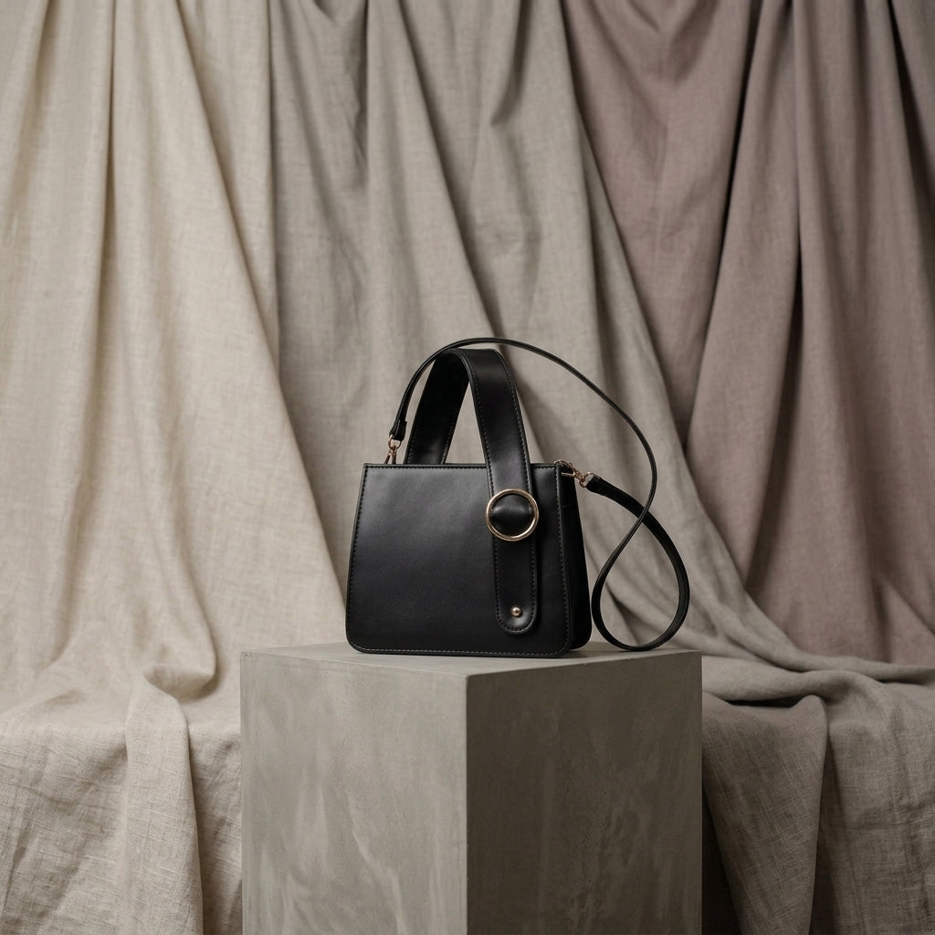 Ring Buckle Shoulder Bag