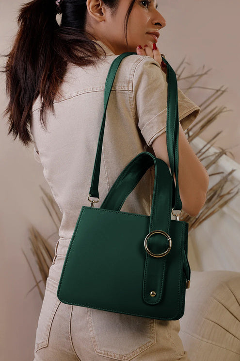 Ring Buckle Shoulder Bag