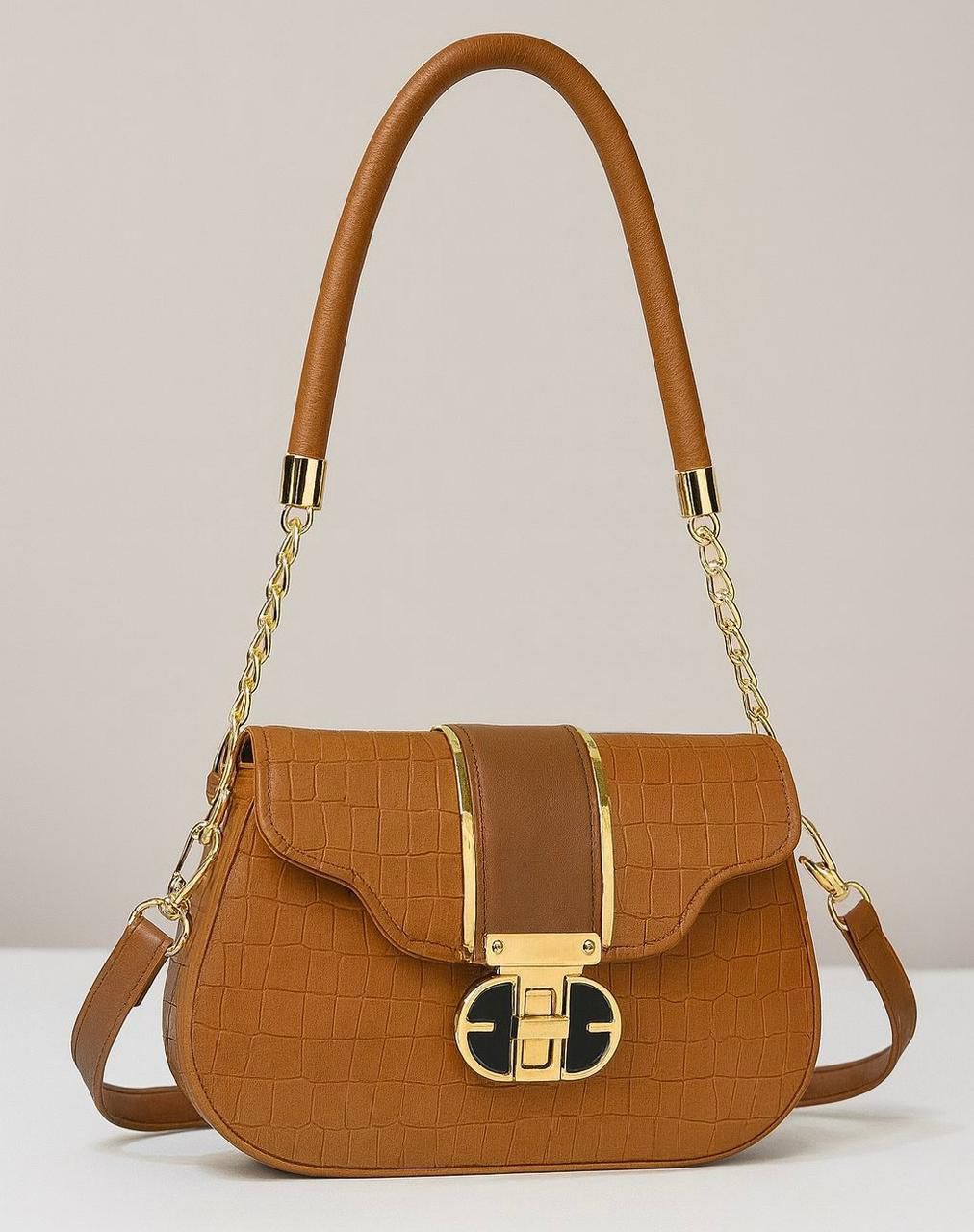 Croc Luxe Shoulder Bag