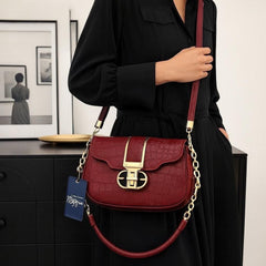 Croc Luxe Shoulder Bag