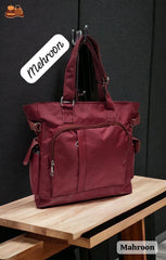Multi-Pocket Utility Tote Bag