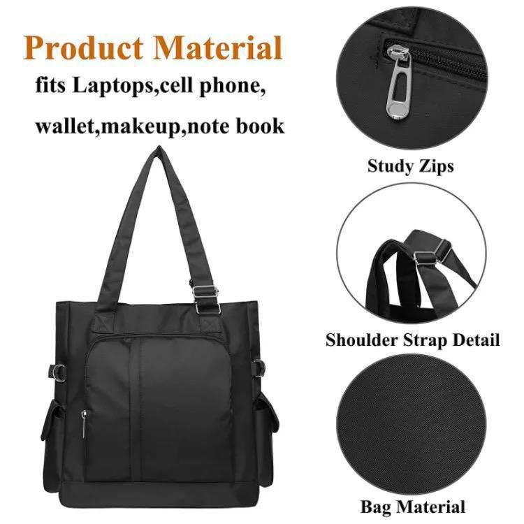 Multi-Pocket Utility Tote Bag