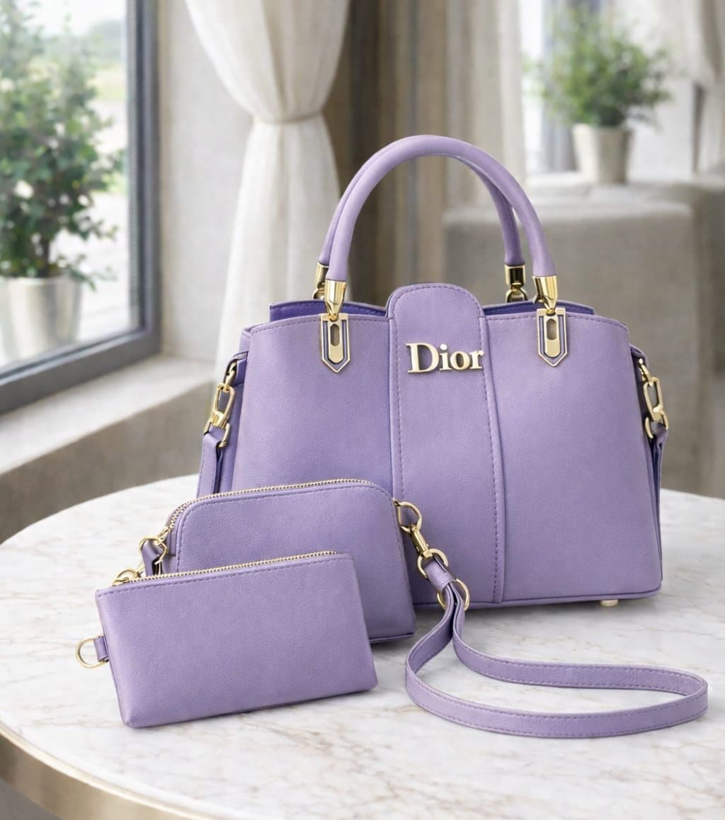 Elegant Designer Style 3-Piece Bag Set
