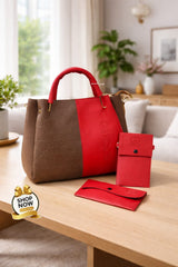 Premium Designer Tote Set (3-in-1)