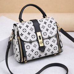 Printed Flap Crossbody Bag