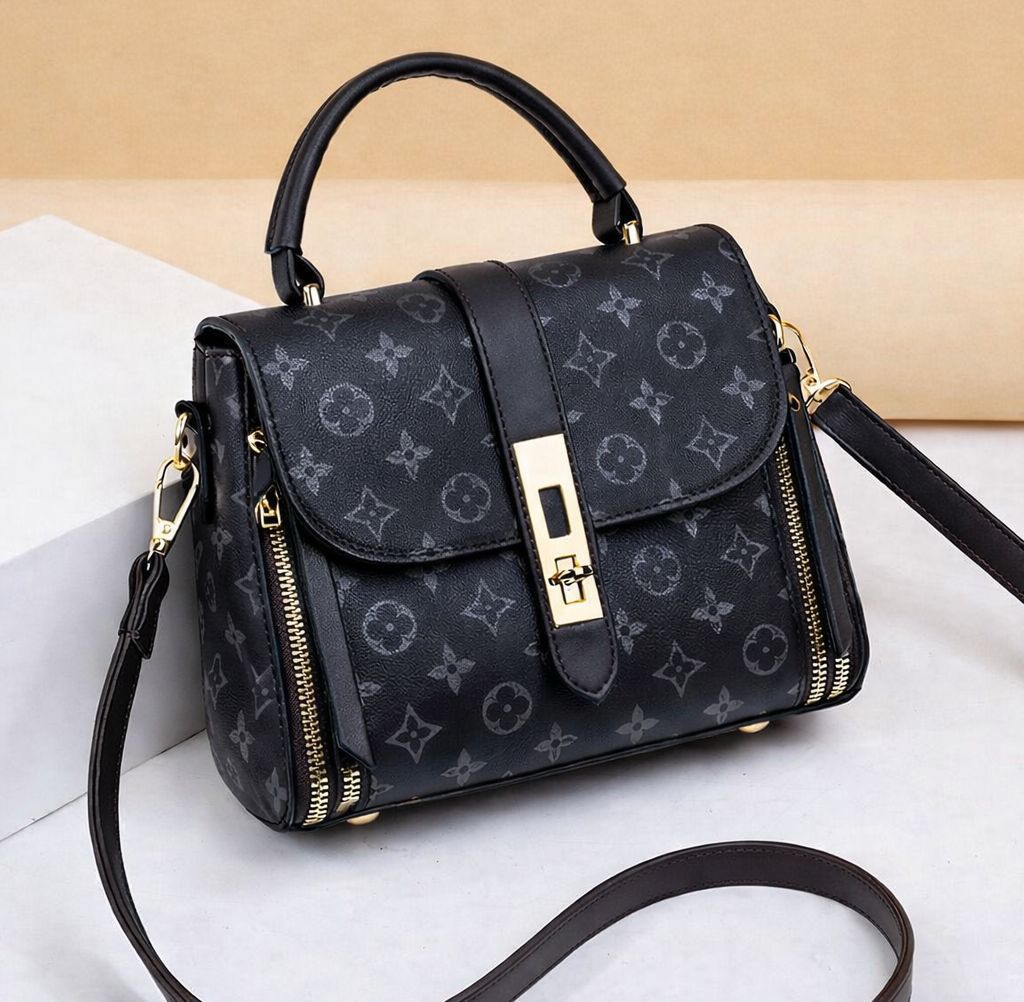 Printed Flap Crossbody Bag