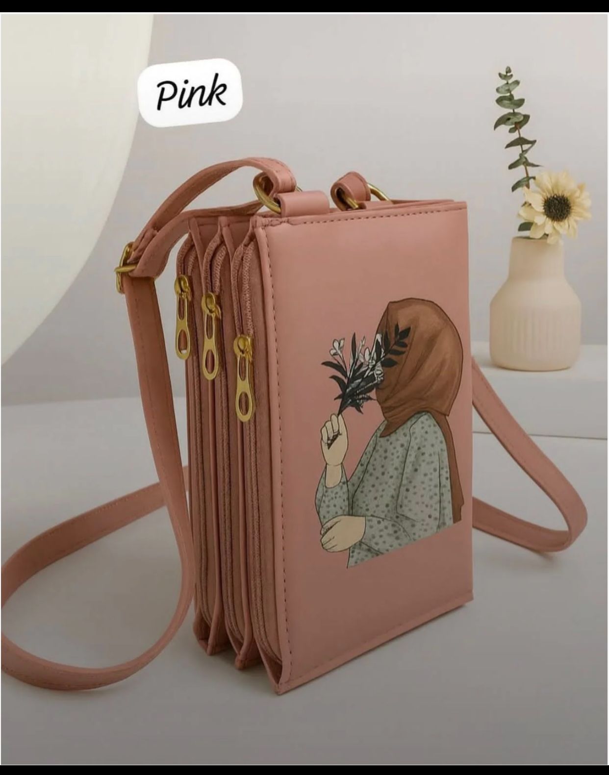 3 Zipper Luxury bag Cross Body For Womens