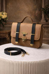 Luxury Flap Lock Top Handle Handbag
