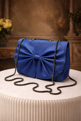 Bow Style Chain Crossbody Clutch