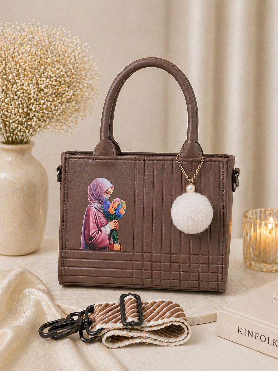 Girl Print Handbag