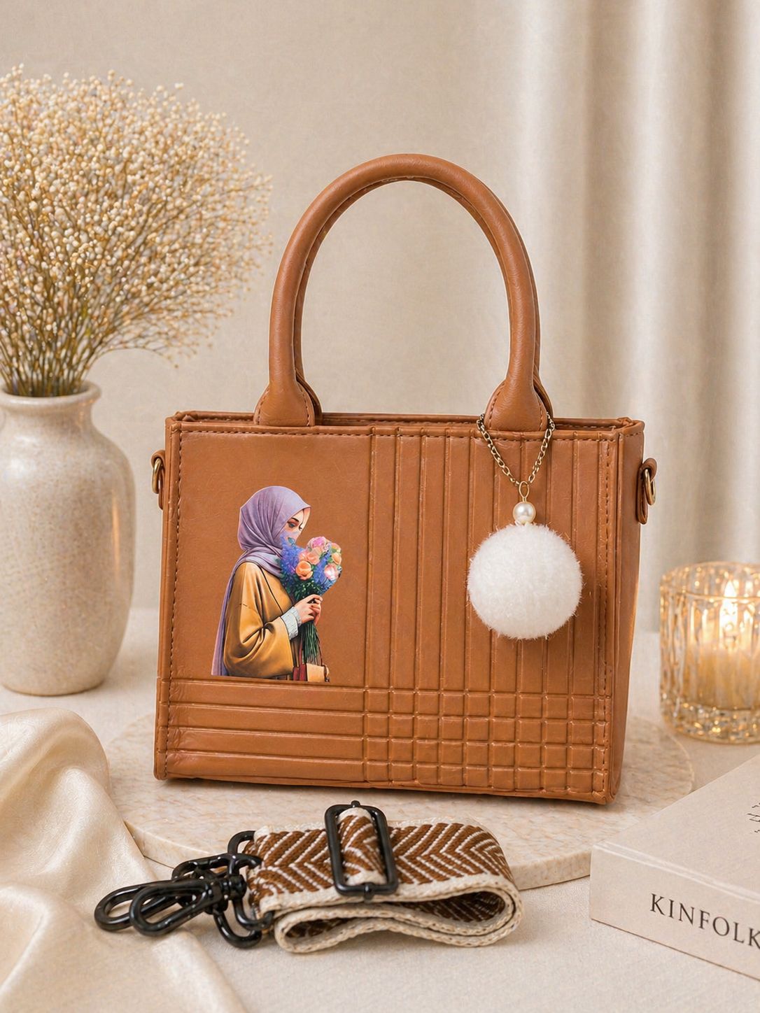 Girl Print Handbag